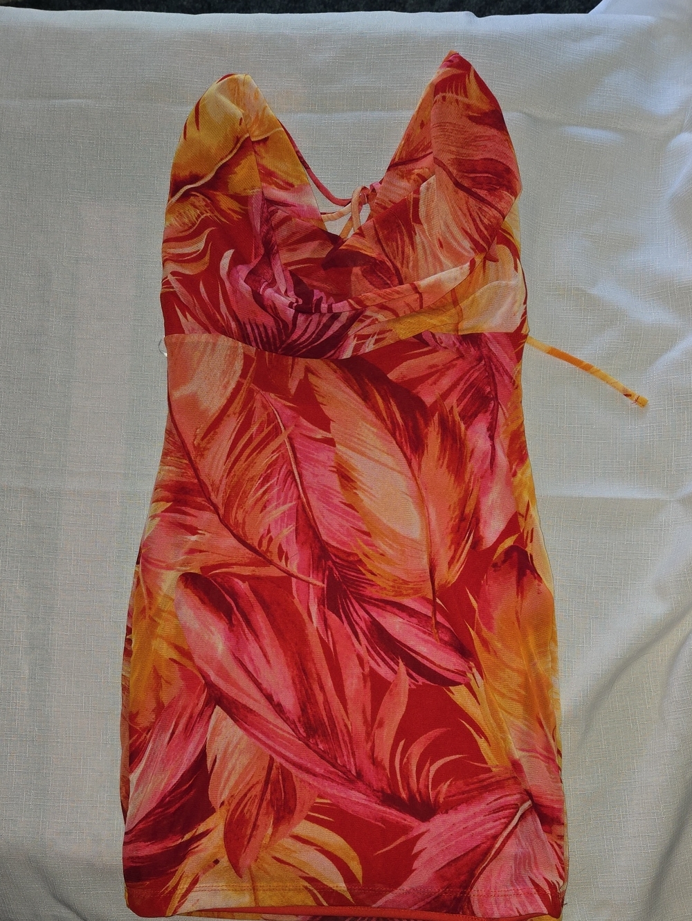 Windsor Red & Pink Tropical Print Sundress